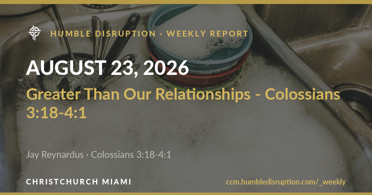 Greater Than Our Relationships — report cover